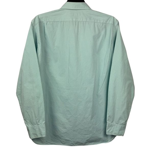 Thompson Shirtings J. Crew Shirt Men Gingham Check 80's 2-Ply XL 17-17.5 Classic - Picture 2 of 8